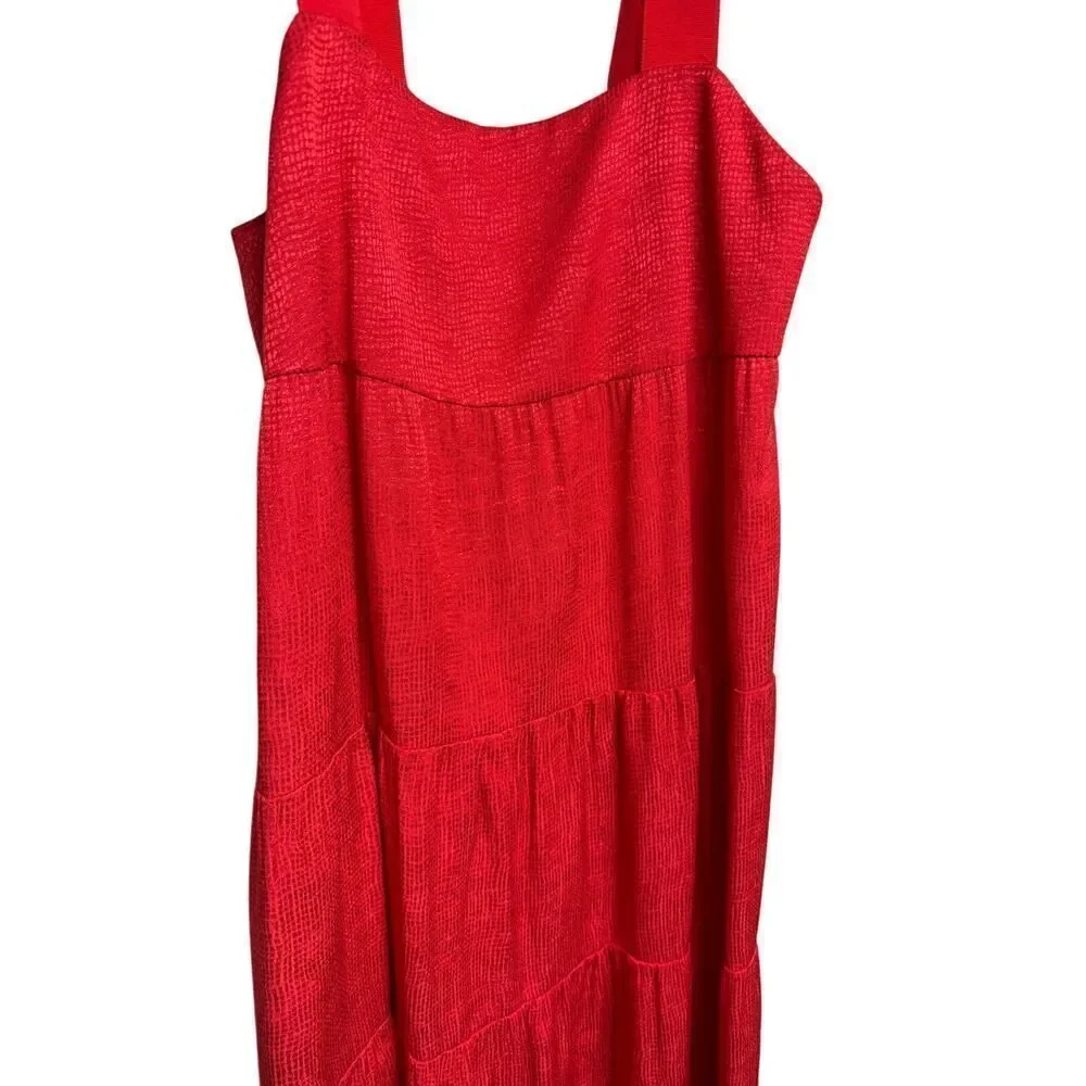 Alice + Olivia Cynthia Tiered Strap Midi Dress Sz. 0